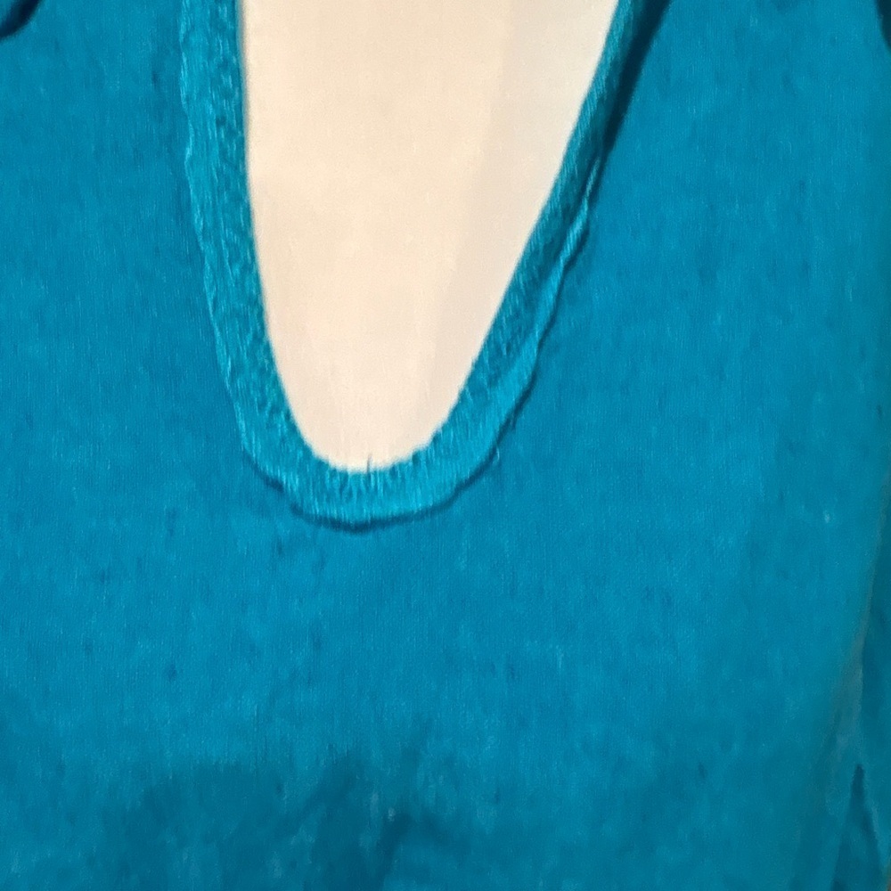 Giorgio Fiorlini long-sleeved top in a vibrant turquoise women’s XL - Picture 2 of 11